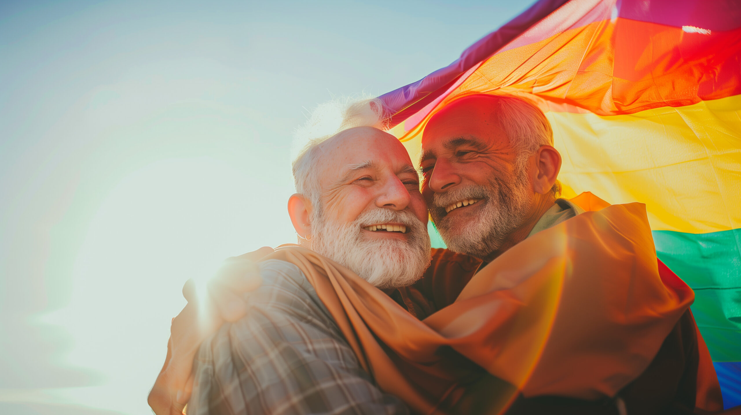 Casal LGBTQIA+ maduro